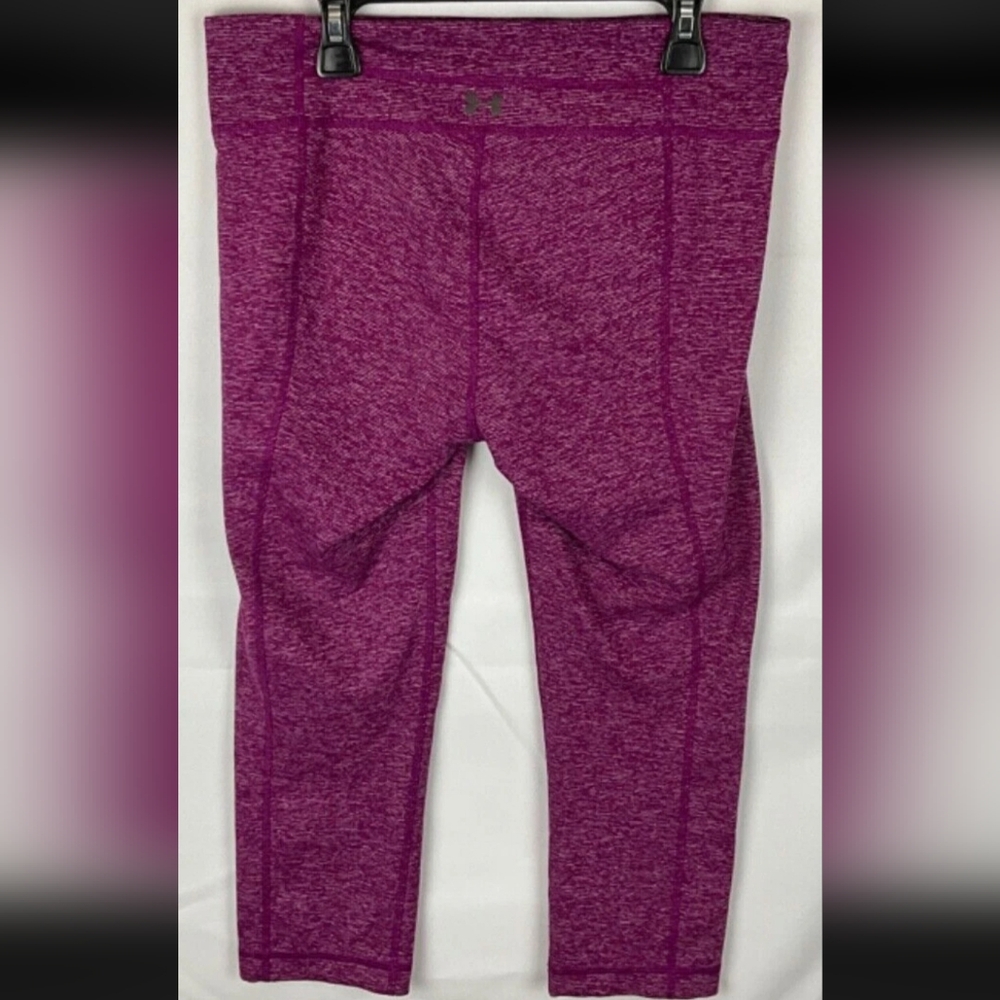 Under Armour Workout Capri Leggings Pink Heather Women’s Size S Stretch - Picture 2 of 2